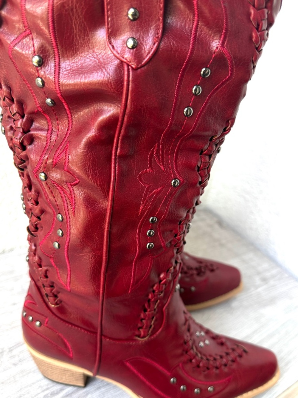 Cowboy Boots for Women- Knee High Western Cowgirl Boots - Picture 16 of 16